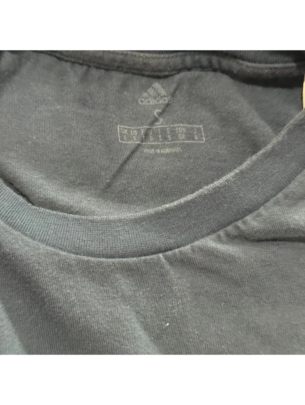 Adidas Blue Graphic Logo T-Shirt Size Small
